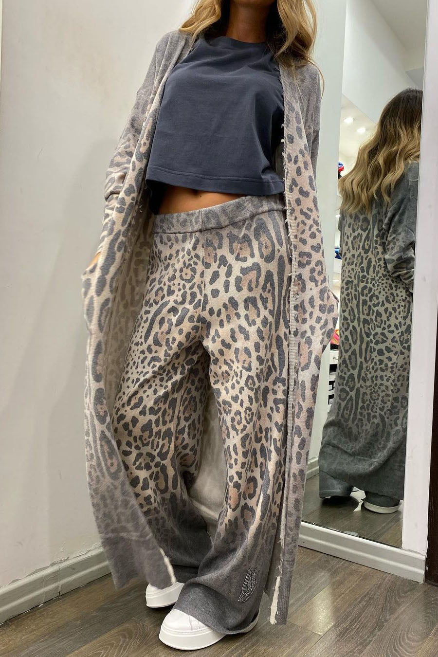 R&B | Langarm Strickjacke und Hosen Satz