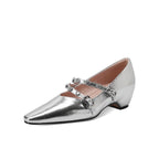 Damen elegante Slingback-Pumps mit funkelndem Riemen