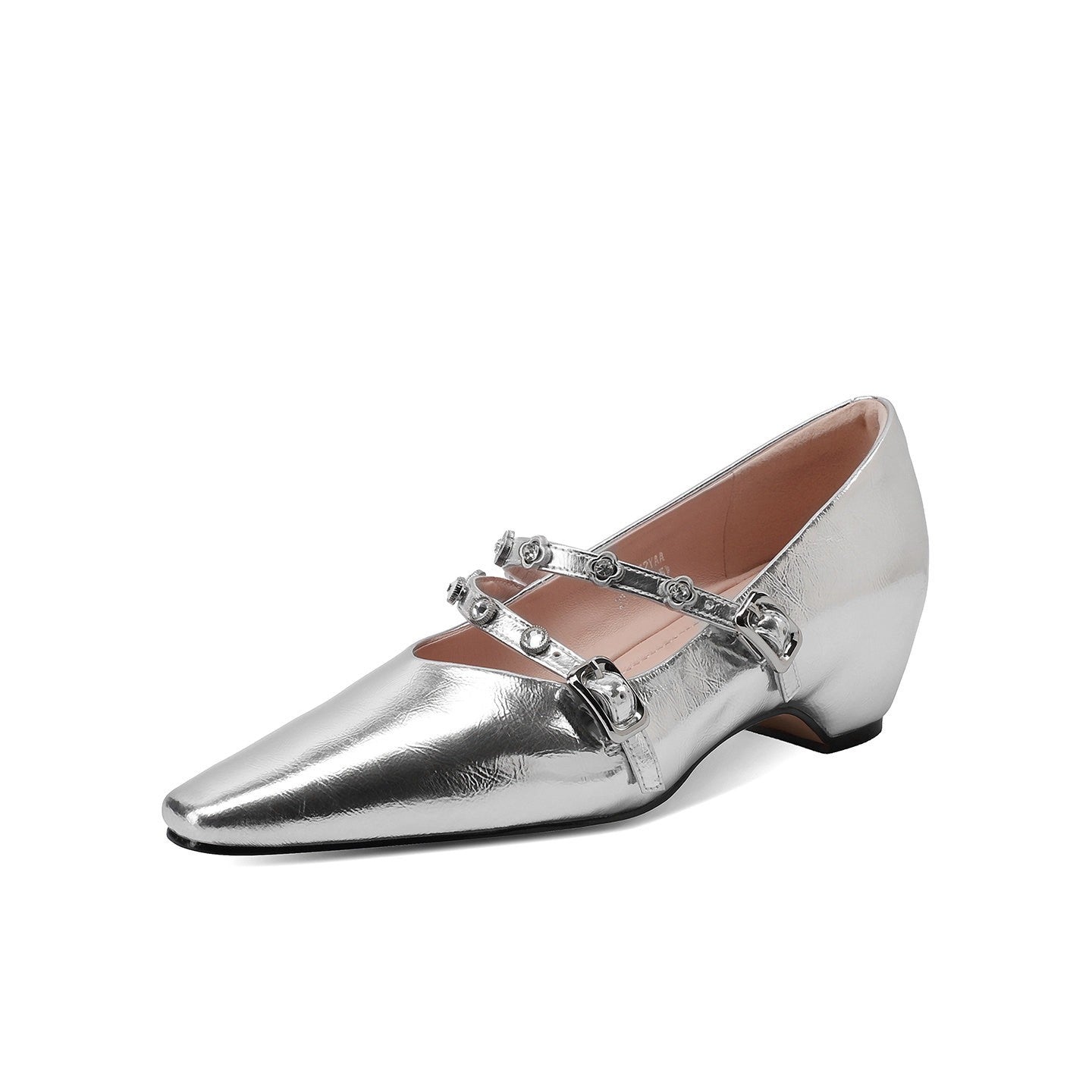 Damen elegante Slingback-Pumps mit funkelndem Riemen