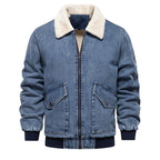 Herren Jeansjacke mit Fleecefutter und praktischen Taschen