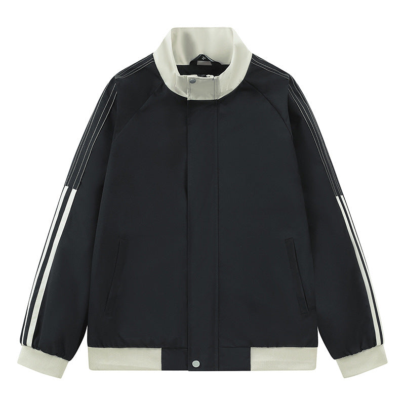 Damen sportliche Übergangsjacke mit hohem Kragen und seitlichen Eingrifftaschen