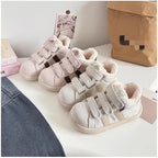 Damen Warmfutter Sneakers mit Klettverschluss R&B