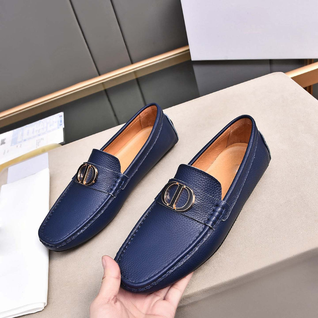 Damen Mokassins aus feinem Leder mit eleganter Applikation R&B