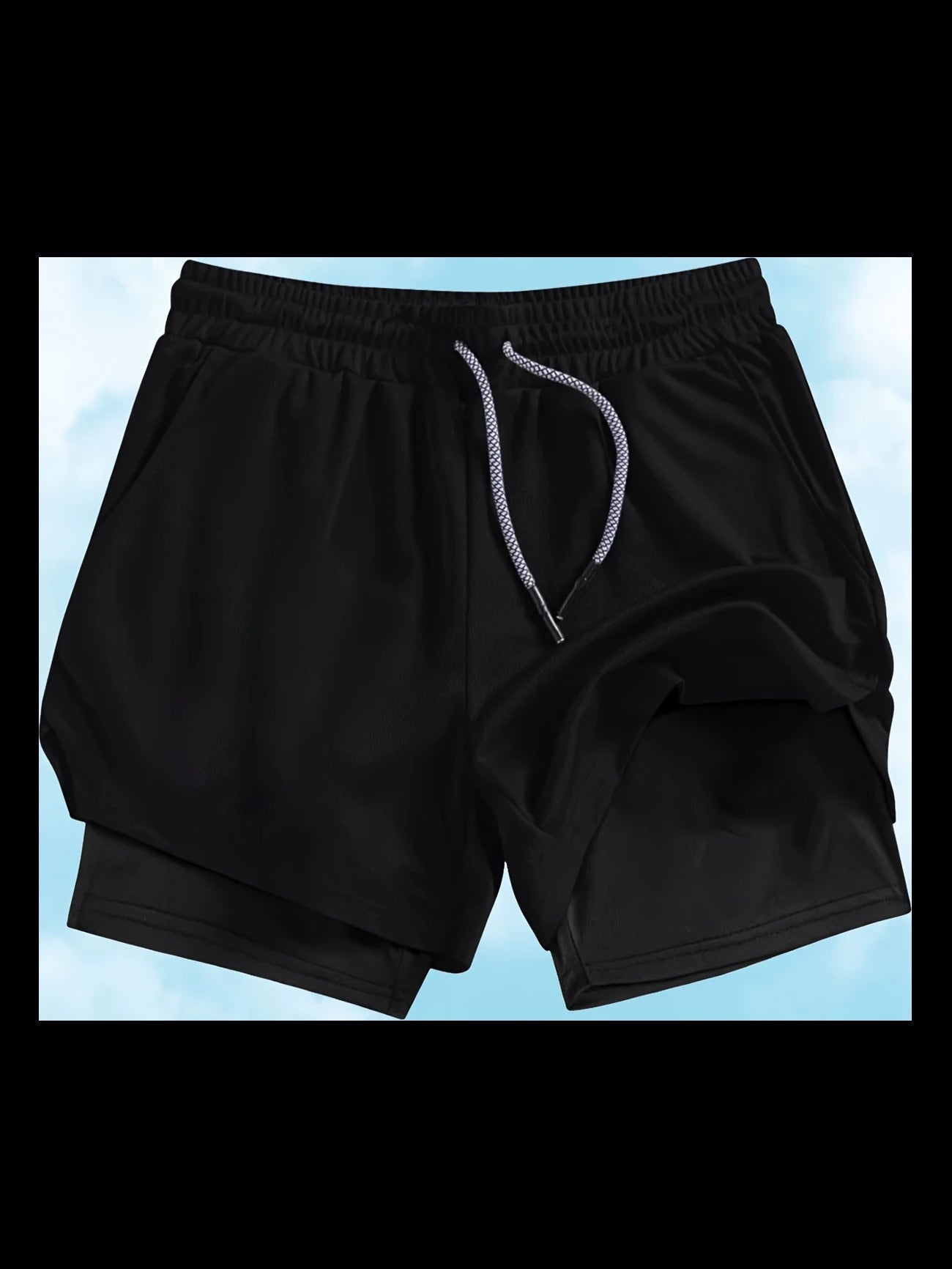 R&B | Atmungsaktive Doppel-Shorts für Männer