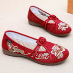 Damen Elegante und handbestickte Gastronomie-Ballerinas R&B