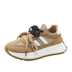 Damen Sportliche Plateau Sneakers mit atmungsaktivem Obermaterial R&B
