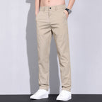 Herren modische Chino-Hose mit elastischem Bund und praktischen Seitentaschen R&B