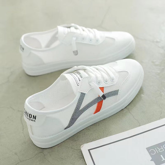 Damen Sportliche Sneaker mit atmungsaktiver Mesh-Oberfläche R&B
