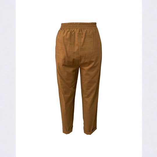Damen Leichte und bequeme Leinenhose mit Kordelzug R&B