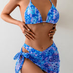 Damen Triangel-Bikini mit trendigem Wickelrock
