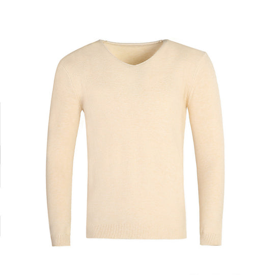 Herren klassischer V-Ausschnitt Pullover R&B
