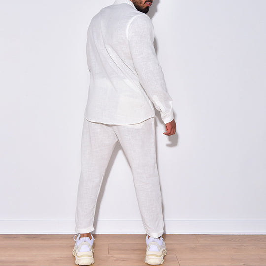 Herren Leinenanzug mit modernem Schnitt und lässigem Look R&B