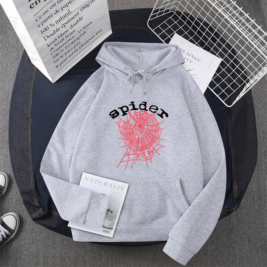 Damen Kapuzensweater mit kreativem Spinnenmotiv R&B