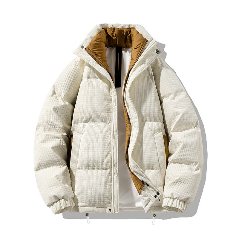 Damen gestepptes Pufferjacke mit isolierender Innenausstattung und seitlichen Reißverschlusstaschen