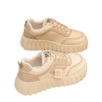 Damen Sportliche Plateau-Sneaker mit rutschfester Sohle und atmungsaktivem Obermaterial R&B