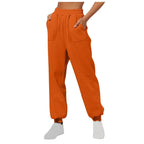 Damen lässige Freizeithose mit hohem Bund R&B