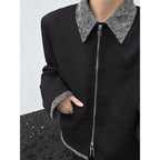 Herren moderne Übergangsjacke mit praktischen Taschen und stylishem Kragen