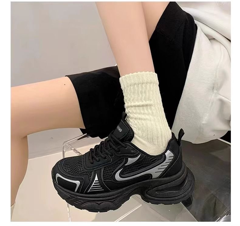 Damen modische Sneakers mit atmungsaktiver Oberflächenstruktur und dämpfender Sohle R&B