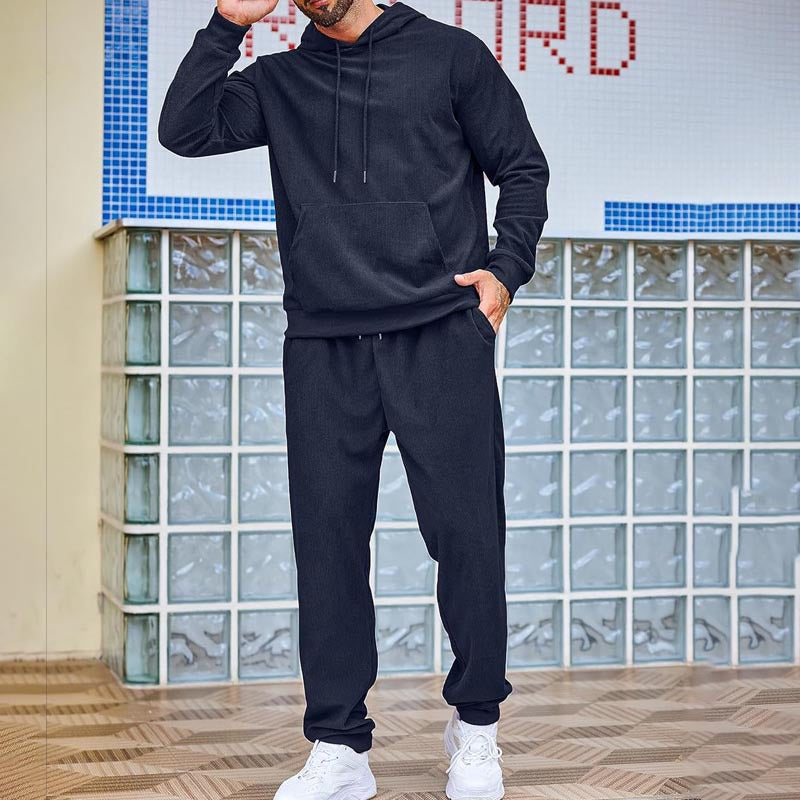 Herren Kapuzenpullover und Jogginghose Set R&B