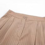 Damen Elegantes Zweiteiliges Anzug-Set mit weitem Bein und gerafftem Oberteil R&B