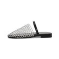 Damen moderne Slingback-Sandalen im Netzdesign