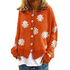 Damen modischer Blumensweater R&B