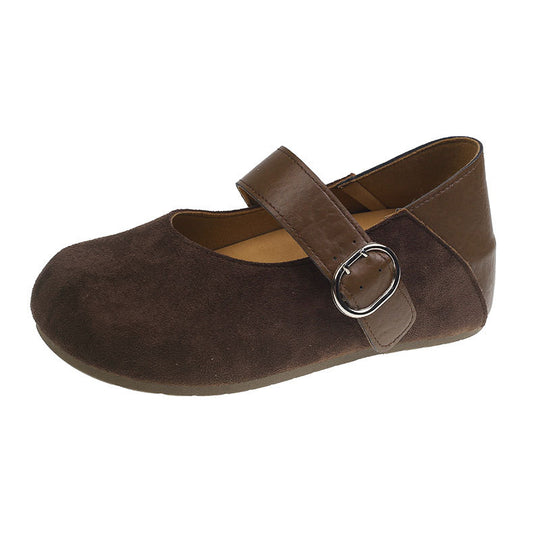 Damen Mary-Jane Schuhe mit modischem Leoprint und komfortablem Riemen R&B