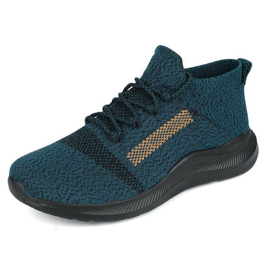 Damen Sportliche Strick-Sneaker mit hohem Knöchel und atmungsaktivem Design R&B