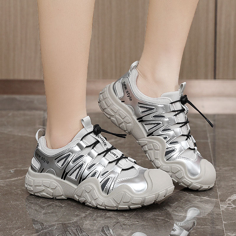 Damen Sportliche Leichtgewicht-Sneaker mit atmungsaktiver Mesh-Oberfläche und rutschfester Sohle R&B