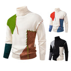 Herren Rollkragenpullover mit einzigartigem Strickdesign R&B