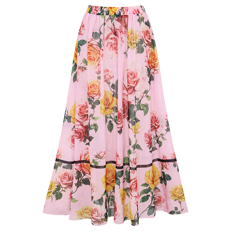 Damen Einseitiger Badeanzug mit floralem Drapierungsdesign R&B