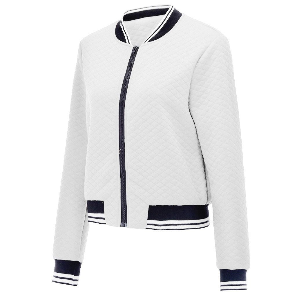 Damen Steppjacke mit sportlichem Reißverschluss und elastischen Bündchen R&B