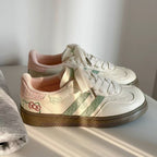 Damen Sneaker mit floralen Applikationen und elastischen Schnürsenkeln R&B