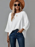 Damen Oversized Oberteil mit lässigem Schnitt und überschnittenen Ärmeln R&B