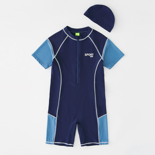 Damen Schwimmanzug mit UV-Schutz und Reißverschluss R&B