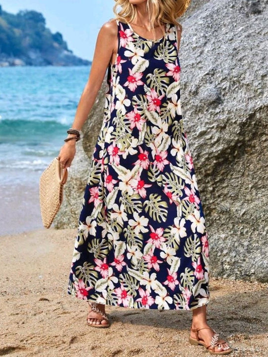 Damen Maxikleid mit einzigartigen Schmetterlingsdruck R&B