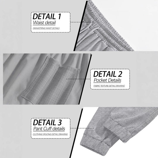 Damen sportliche Jogginghose mit elastischem Bund und strukturiertem Design R&B