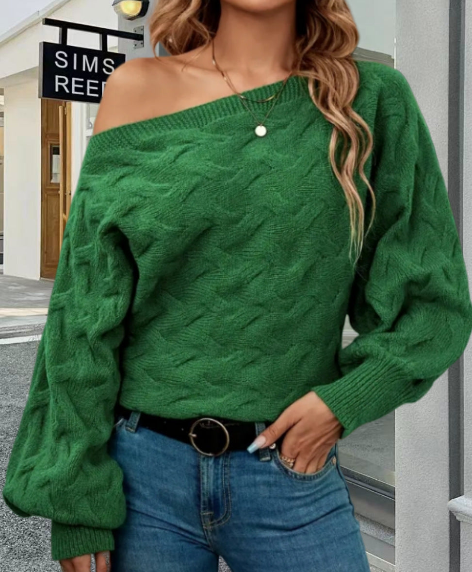 Damen Oversized Strickpullover mit strukturiertem Design R&B