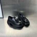 Damen modische Loafer mit komfortabler Sohle und eleganter Schnalle R&B