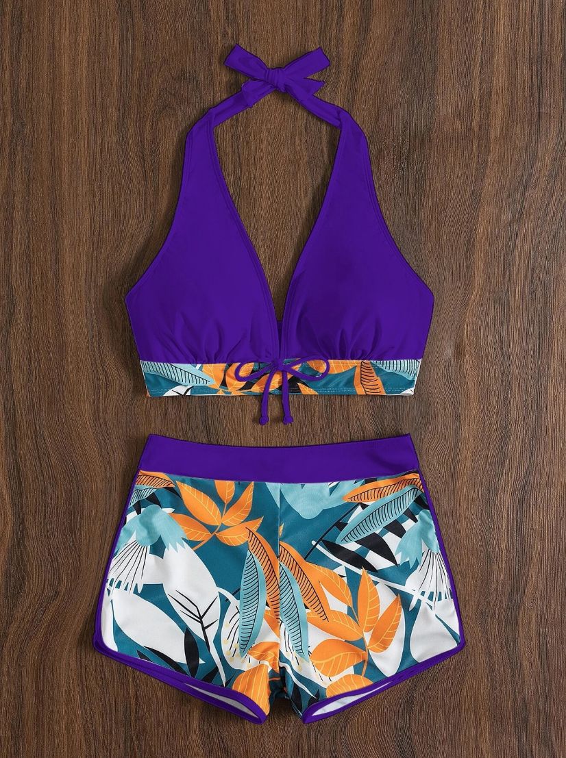 Damen Sportliches Bikiniset mit floralem Design R&B