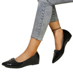 Damen Elegante Ballerinas mit modischem Schleifen-Detail