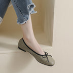 Damen Ballerinas mit elegantem Schleifenakzent und hochwertigem Obermaterial