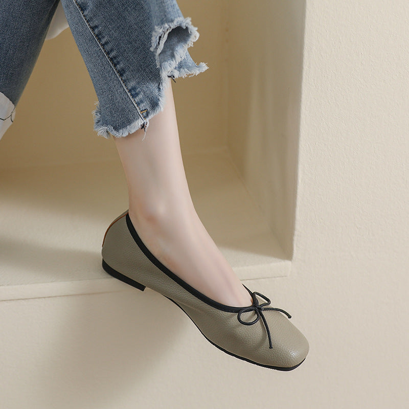 Damen Ballerinas mit elegantem Schleifenakzent und hochwertigem Obermaterial