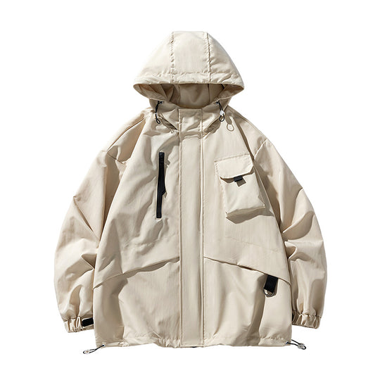 Herren Winddichtes Parka-Jacke R&B