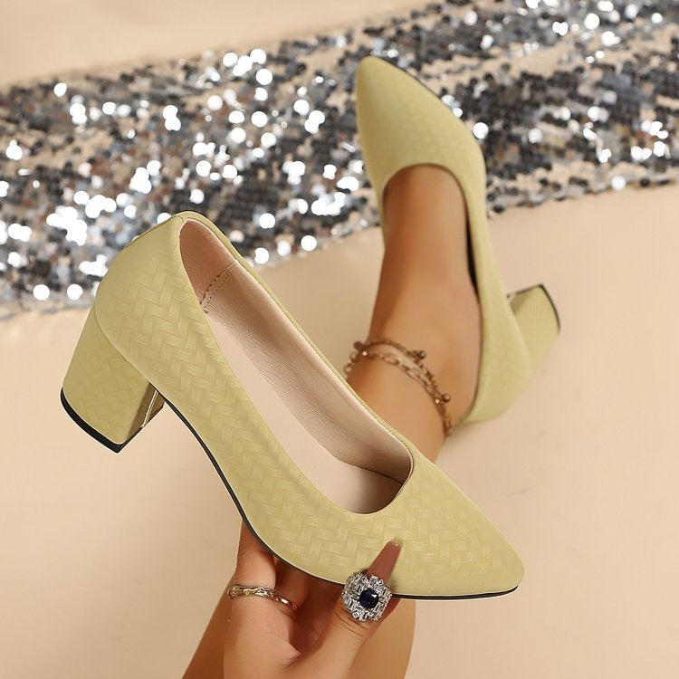 Damen Elegante Pumps mit bequemer Blockabsatz R&B