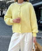 Damen kuscheliger Cardigan aus weichem Mohair R&B