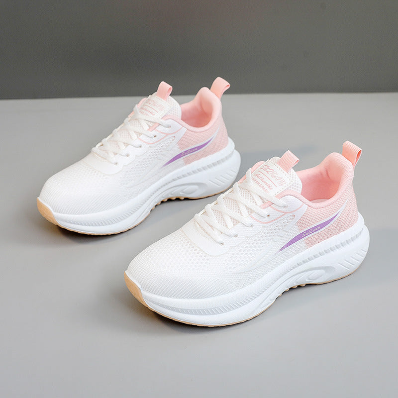 Damen Sportliche Sneakers mit atmungsaktivem Mesh-Obermaterial und dämpfendem Sohlenprofil R&B