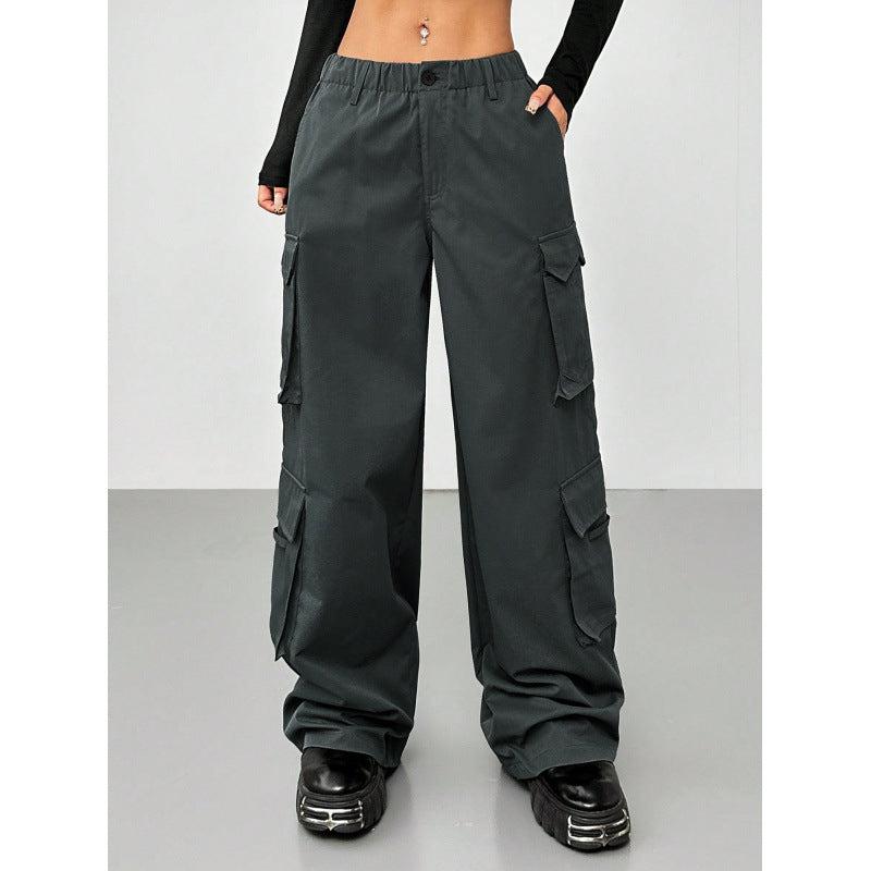 Damen Cargo-Hose mit weitem Schnitt und praktischen Taschen R&B