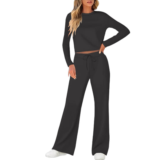 Damen Bequemes Lounge-Set mit weitem Schnitt und langem Arm R&B