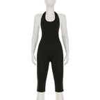 Damen körperbetonter Jumpsuit mit tiefem Rückenausschnitt und reinem Design R&B